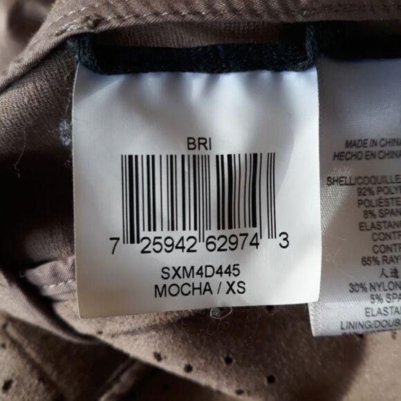 BCBGMaxAzria Faux Suede Perforated Scalloped Hem Asymmetrical Jacket Tan Sz XS - Picture 11 of 13